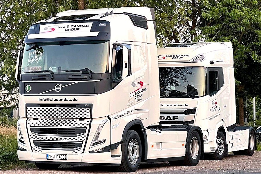 Sattelzüge der Ulu & Candaş Logistik